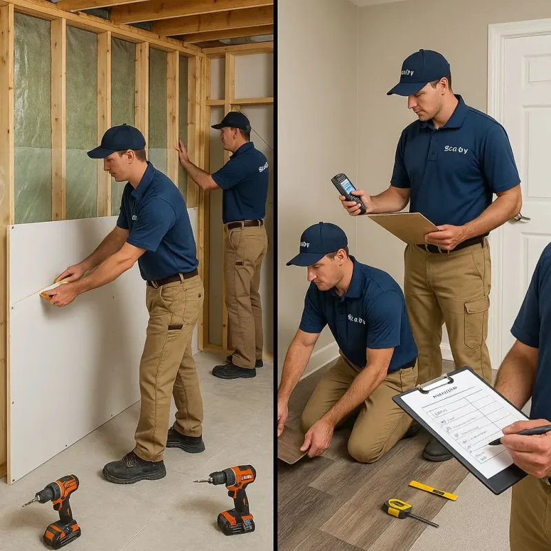 Repairs and Reconstruction process in Parkwood, CA